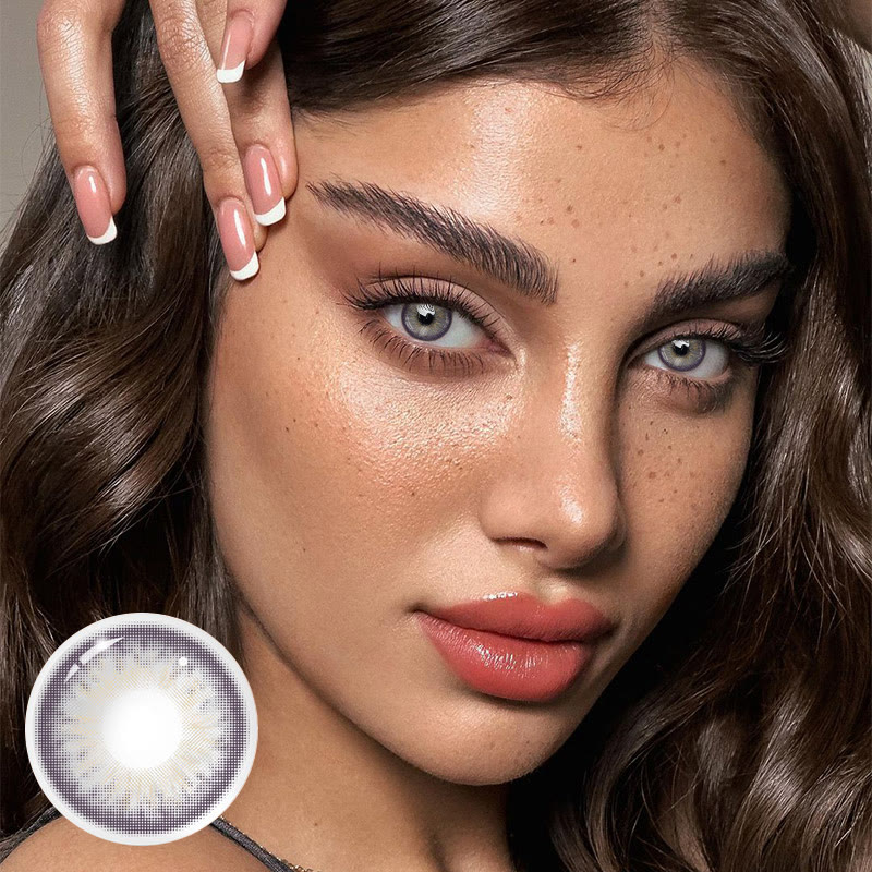 MYEYEBB Sicilian Grey Prescription Colored Contact Lenses - image 2