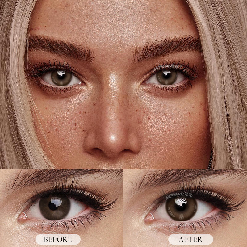 MYEYEBB Misty Orange Brown Prescription Colored Contact Lenses | 6 Months - image 9