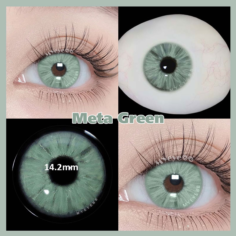 MYEYEBB Meta Green Prescription Colored Contact Lenses - image 3