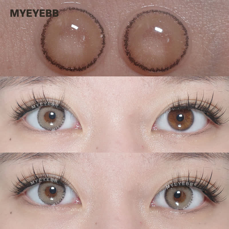 MYEYEBB Fox's Eye Brown Prescription Colored Contact Lenses - image 4