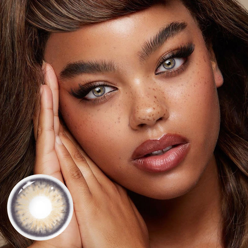 MYEYEBB Sicilian Brown Prescription Colored Contact Lenses - image 3