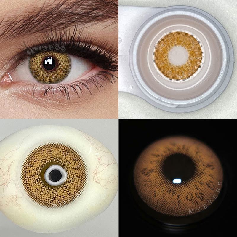 MYEYEBB Russian Girl Brown Prescription Colored Contact Lenses - image 5