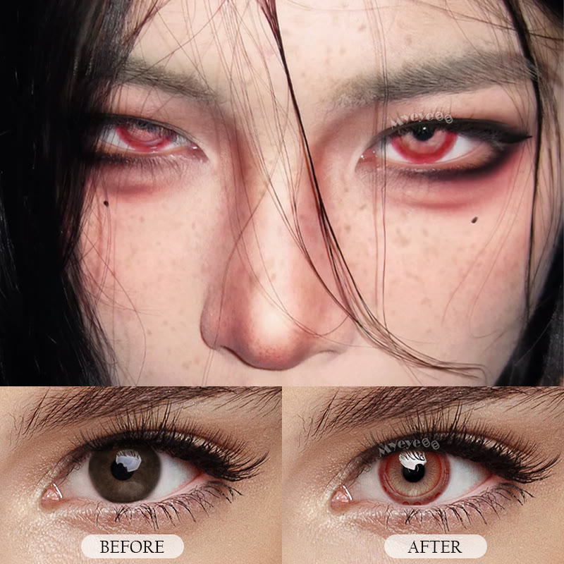 MYEYEBB Mythic Eye Red Cosplay Colored Contact Lenses丨1 Day - image 4