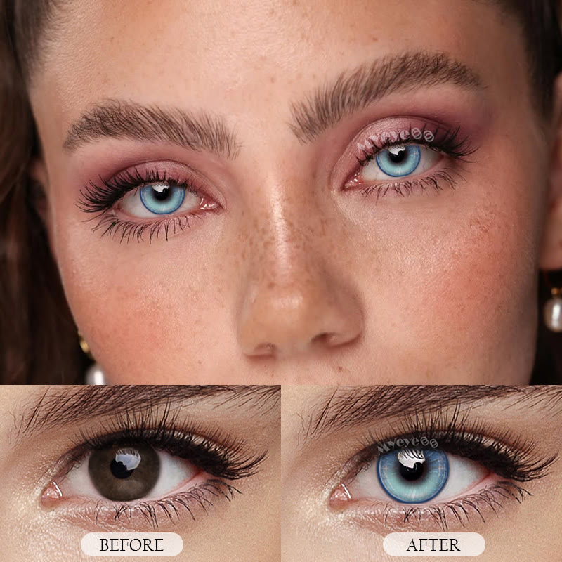 MYEYEBB Vista Blue Prescription Colored Contact Lenses - image 3