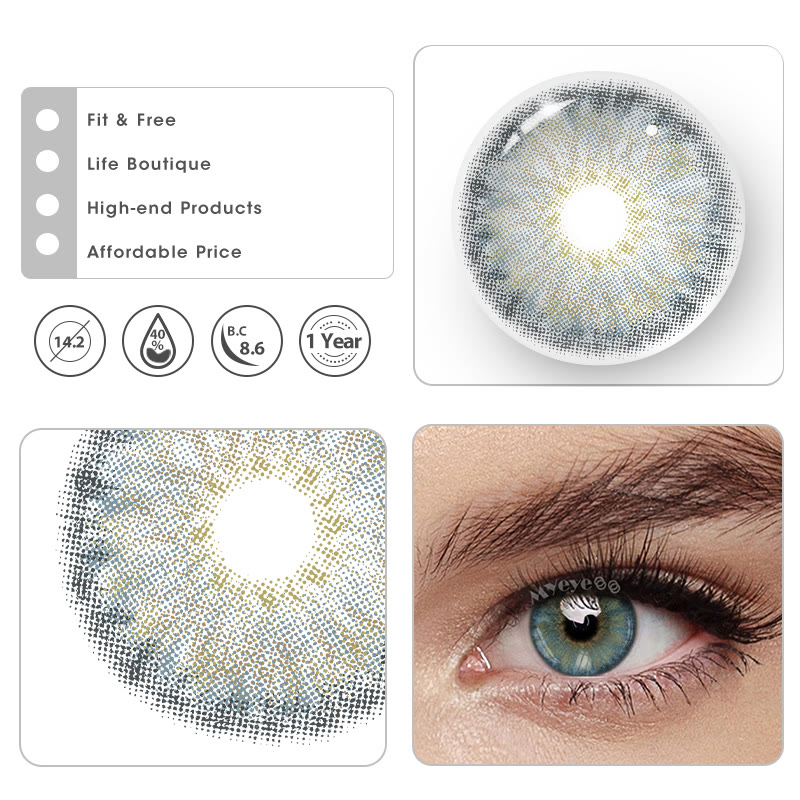 MYEYEBB Petite Iris Blue Prescription Colored Contact Lenses - image 7