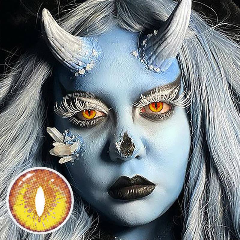 MYEYEBB Blind Dragon Maid Prescription Cosplay Colored Contact Lenses - image 10