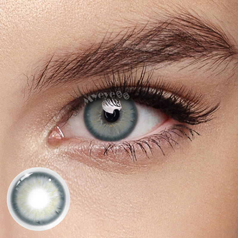 MYEYEBB Aegean Sea II Grey Prescription Colored Contact Lenses - Aegean Sea II Grey - -8.00 - REC3397_GY - image 1
