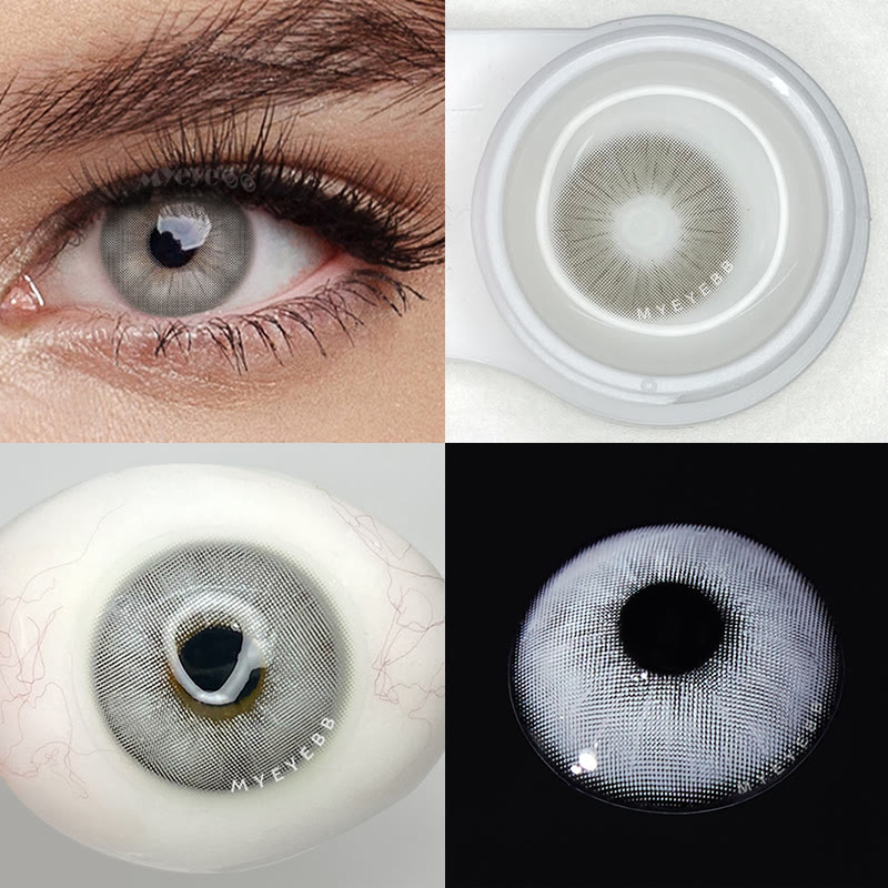 MYEYEBB Rome Times Grey Prescription Colored Contact Lenses - image 6