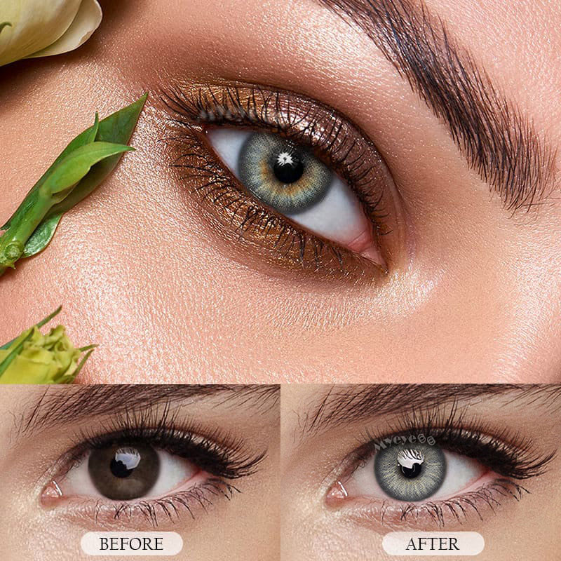MYEYEBB Y2K Boho Grey Prescription Colored Contact Lenses - image 8