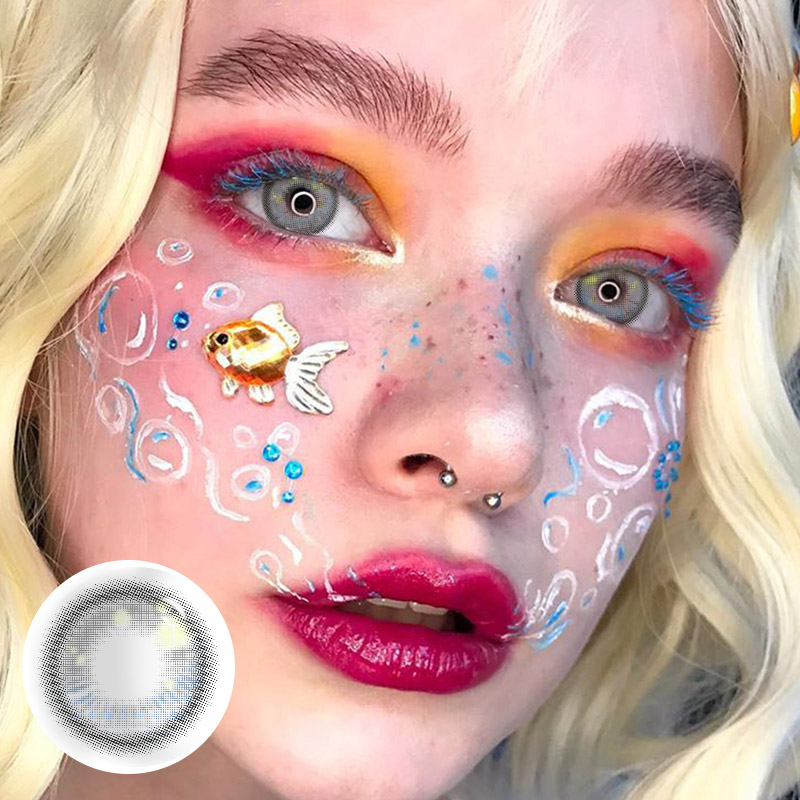 MYEYEBB Kranya Grey Prescription Cosplay Colored Contact Lenses - Kranya Grey - -8.00 - RY339_GY - image 1