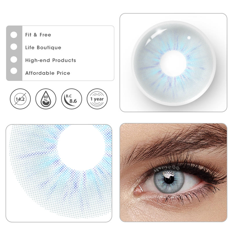 MYEYEBB Starlens Grey Prescription Colored Contact Lenses - image 4