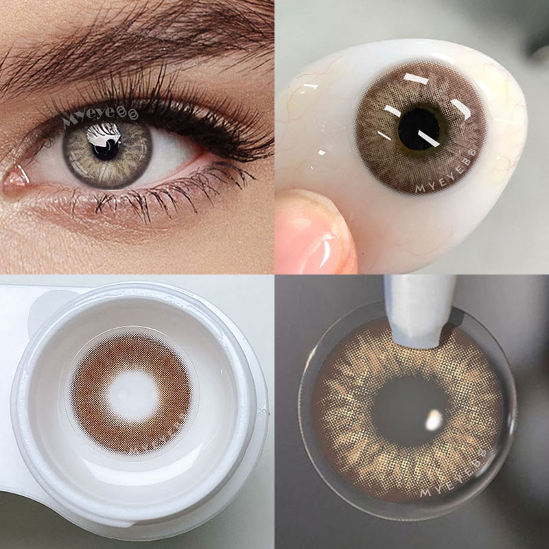 MYEYEBB Rime Brown Prescription Colored Contact Lenses - image 4