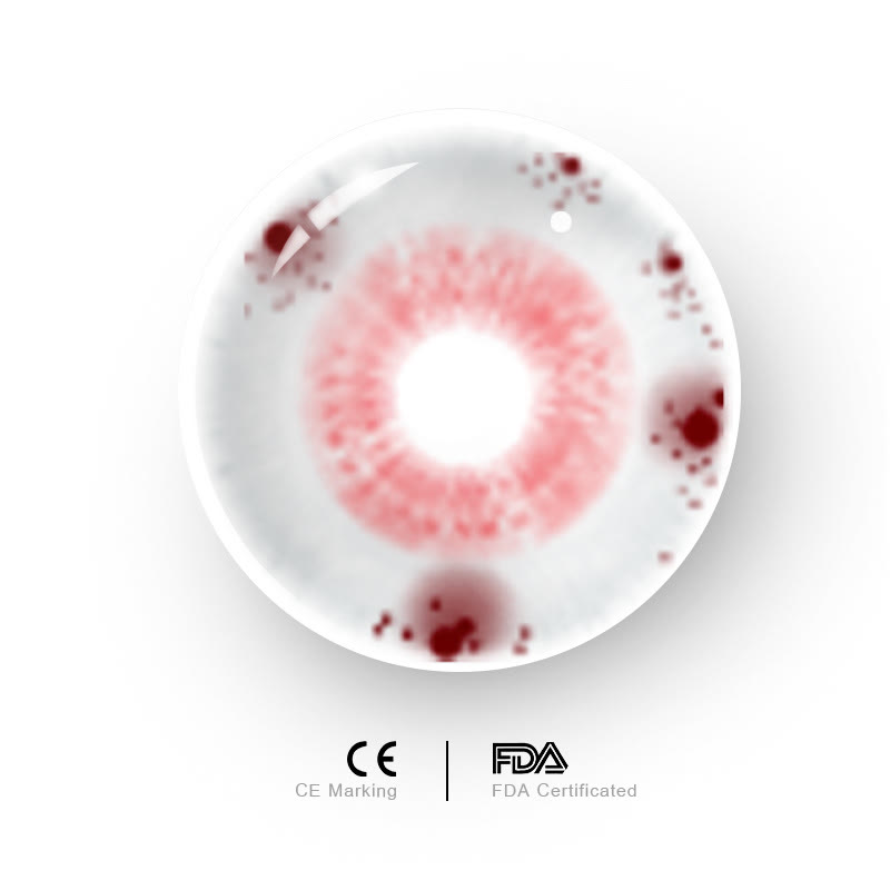 MYEYEBB Crimson Mirage White Cosplay Colored Contact Lenses - image 7