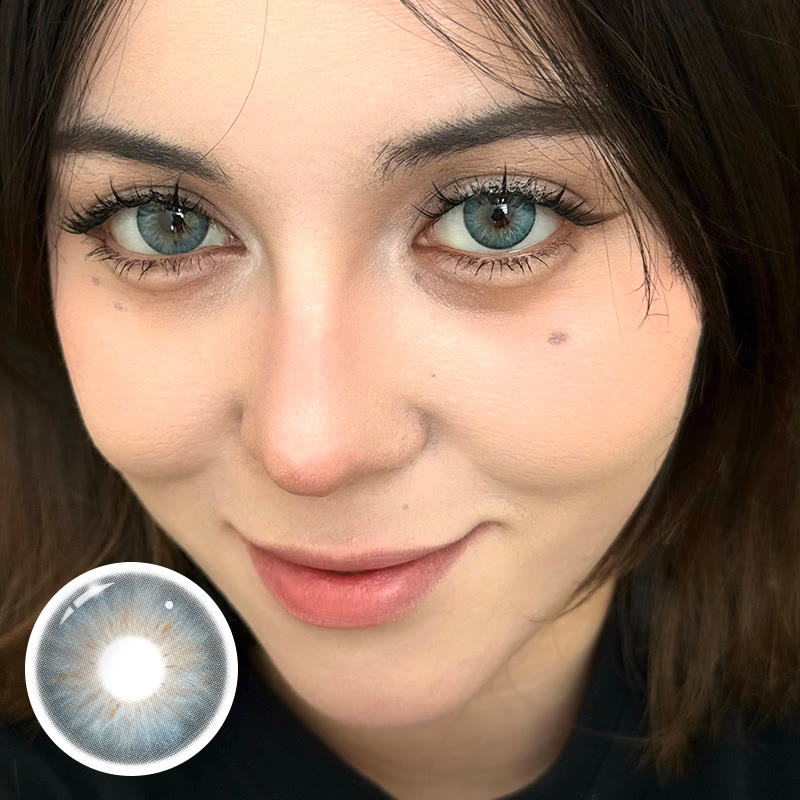 MYEYEBB Western Blue Colored Contact Lenses - image 3