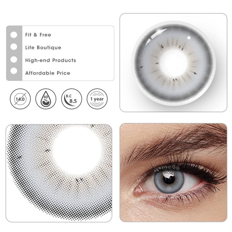 MYEYEBB Bubble Grey Prescription Colored Contact Lenses - image 11