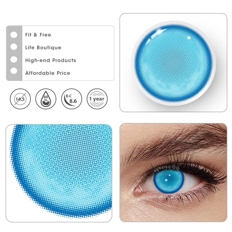 MYEYEBB Hatsune Miku Blue Prescription Cosplay Colored Contact Lenses  - image 7