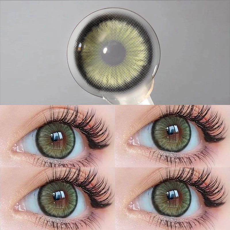 MYEYEBB Norko Green Prescription Colored Contact Lenses - image 3