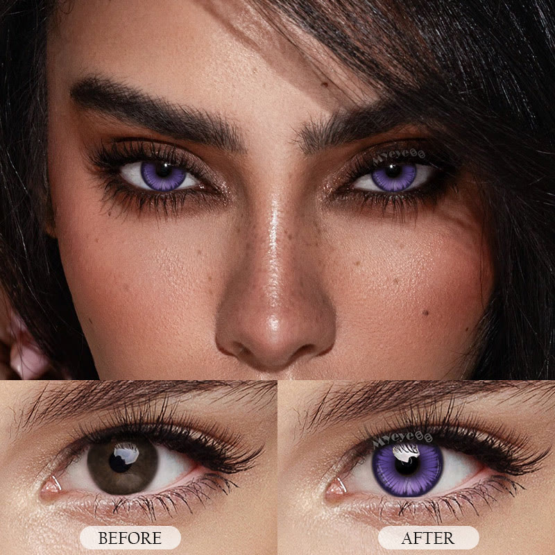 MYEYEBB Butterfly Petal Violet Prescription Colored Contact Lenses丨6 Months - image 7
