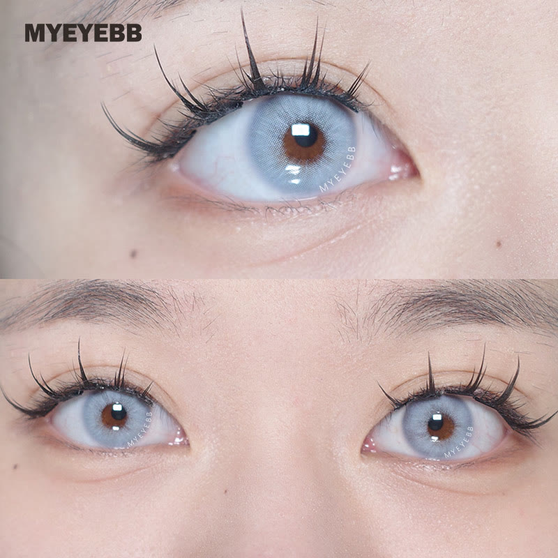 MYEYEBB Rome Times Blue Prescription Colored Contact Lenses - image 9