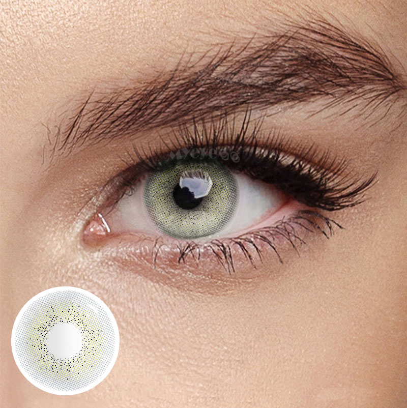 MYEYEBB Ocean Cyan-Grey Prescription Colored Contact Lenses - Ocean Cyan-Grey - -8.00 - FC107_YEGY - image 1