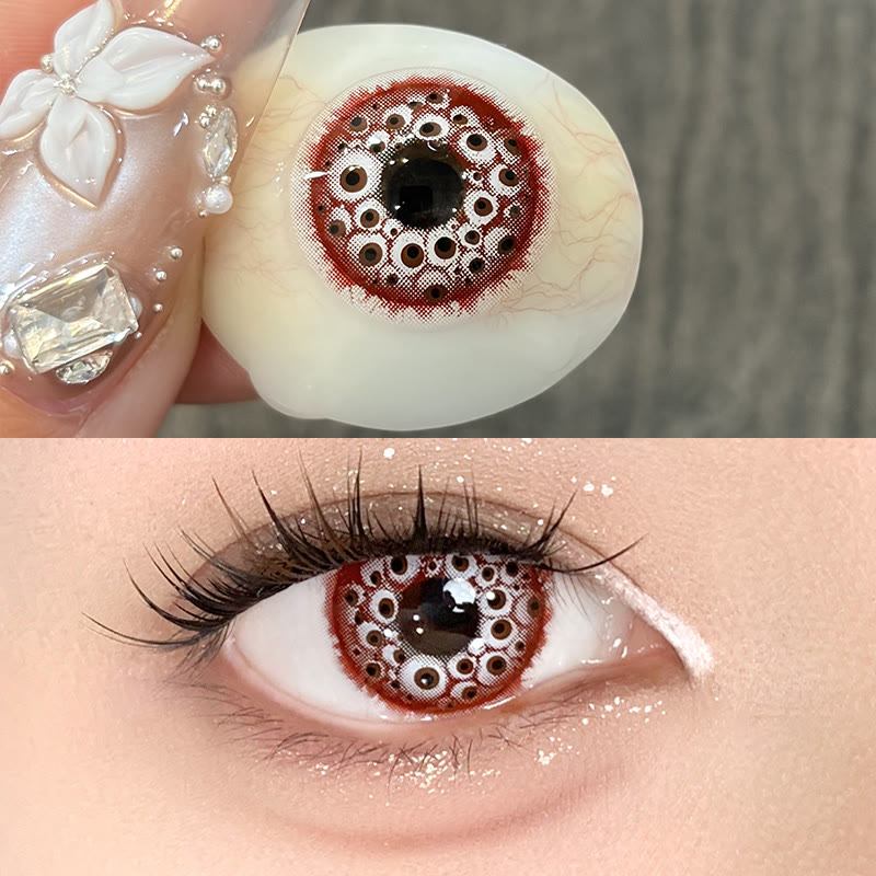 MYEYEBB Inferno Eyes Red Cosplay Colored Contact Lenses丨1 Day - image 4