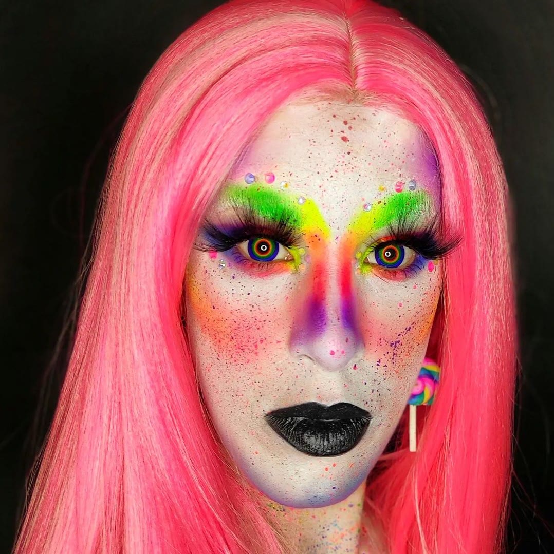 MYEYEBB Circle Rainbow Prescription Cosplay Colored Contact Lenses - image 3