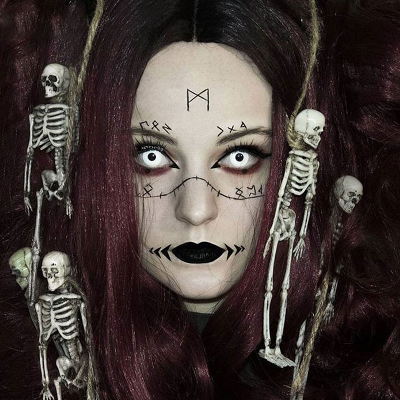 MYEYEBB Circle Block & Mini Sclera Prescription Cosplay Colored Contact Lenses - image 16