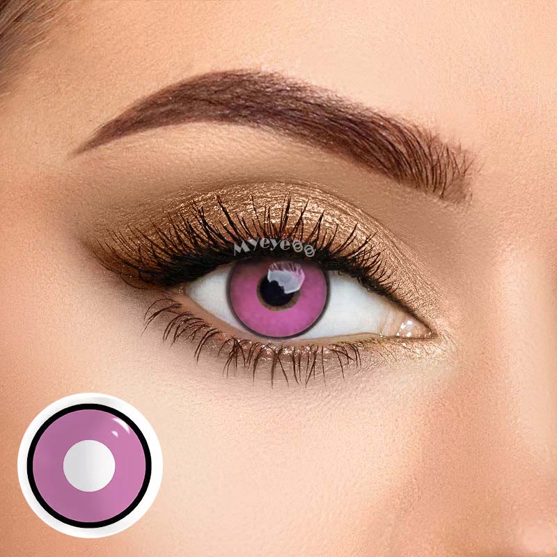 MYEYEBB Minecraft Pink Prescription Cosplay Colored Contact Lenses  - image 6