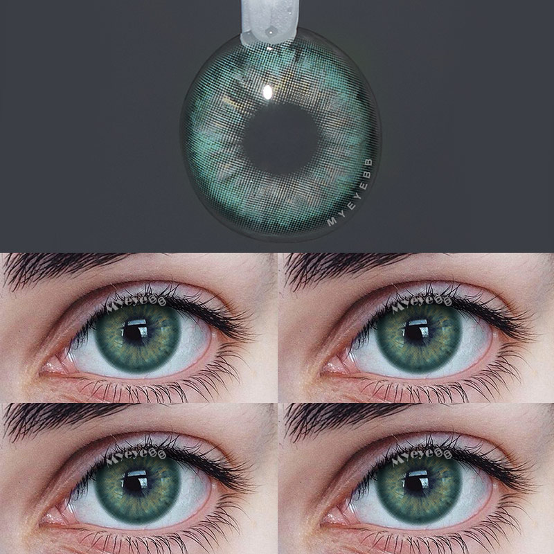 MYEYEBB Aegean Sea II Green Prescription Colored Contact Lenses - image 6