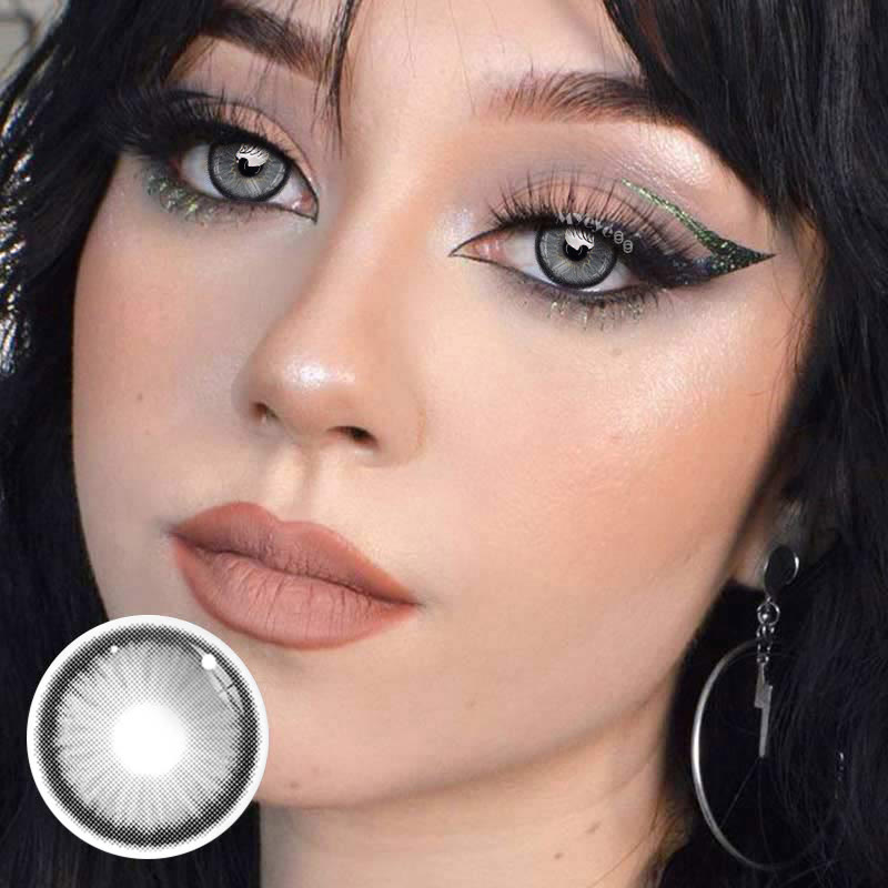 MYEYEBB Norko Grey Prescription Colored Contact Lenses - image 2