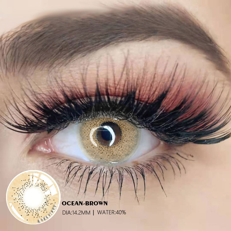 MYEYEBB Ocean Brown Prescription Colored Contact Lenses - image 4