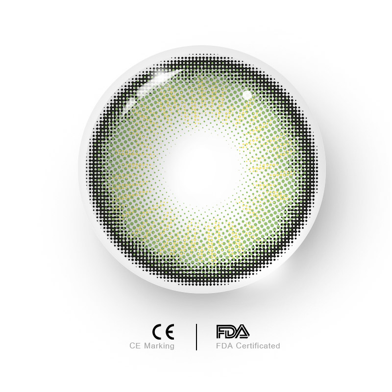 MYEYEBB Nowhere S37 Green Prescription Colored Contact Lenses - image 8