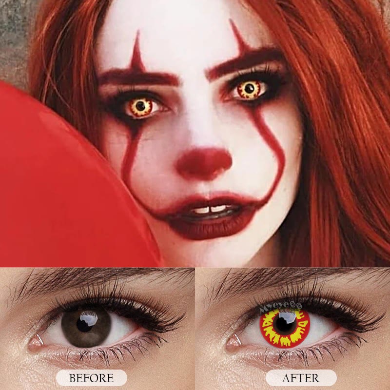 MYEYEBB Flame Prescription Cosplay Colored Contact Lenses  - image 5