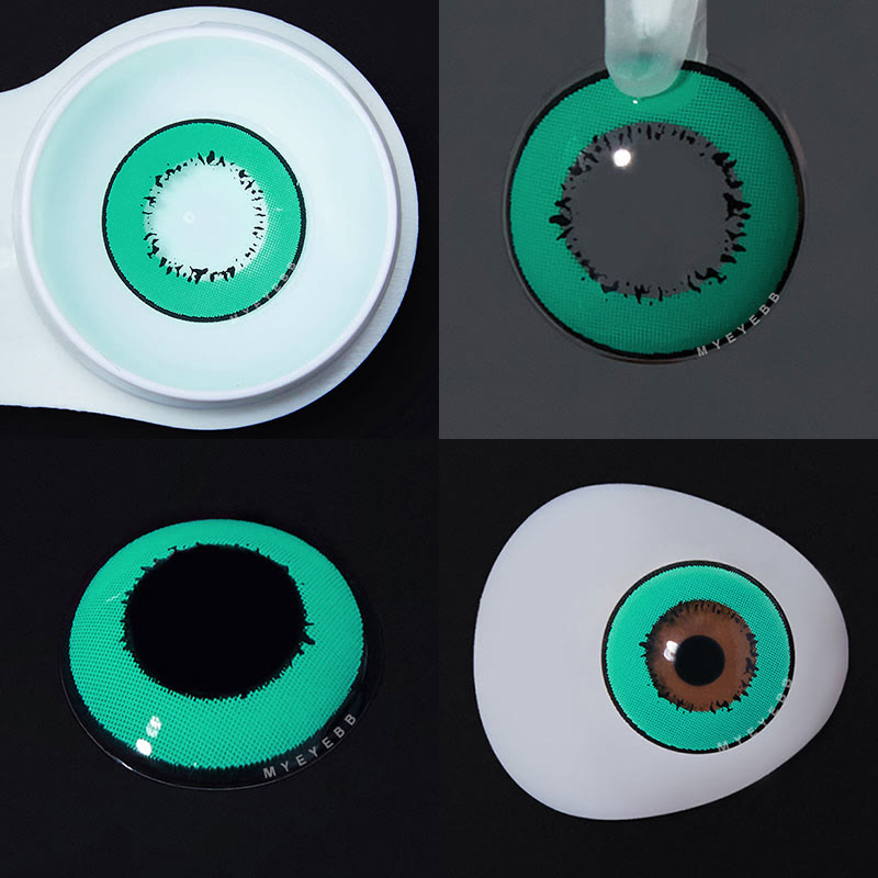 MYEYEBB Elements Green Prescription Cosplay Colored Contact Lenses  - image 4
