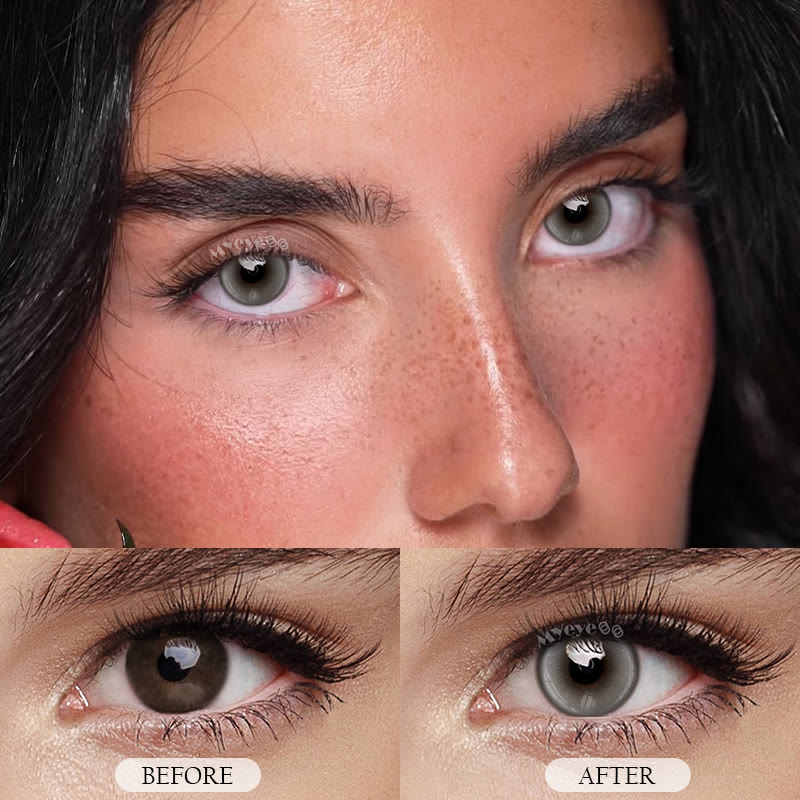 MYEYEBB Monaco Grey Prescription Colored Contact Lenses - image 3
