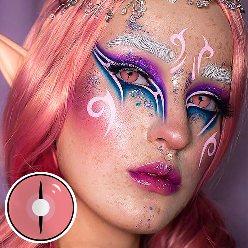 MYEYEBB Blind Kamado Nezuko Ghost Prescription Cosplay Colored Contact Lenses  - image 13