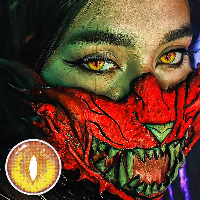 MYEYEBB Blind Dragon Maid Prescription Cosplay Colored Contact Lenses - image 11