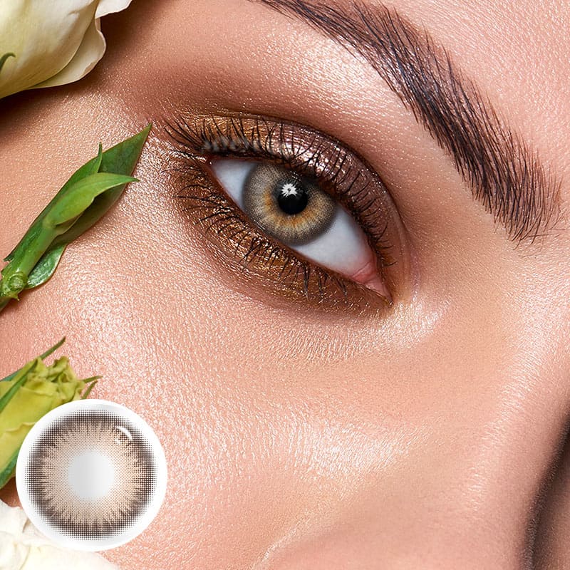 MYEYEBB Y2K Boho Brown Prescription Colored Contact Lenses - image 2