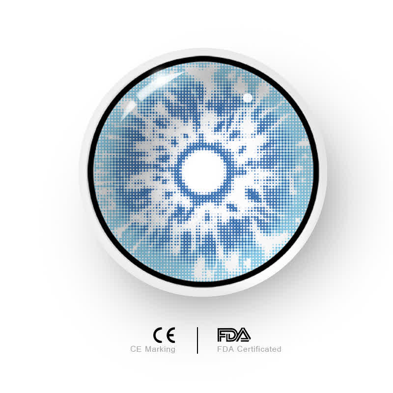 MYEYEBB Blind Genshin Impact Snow Cosplay Colored Contact Lenses  - image 9