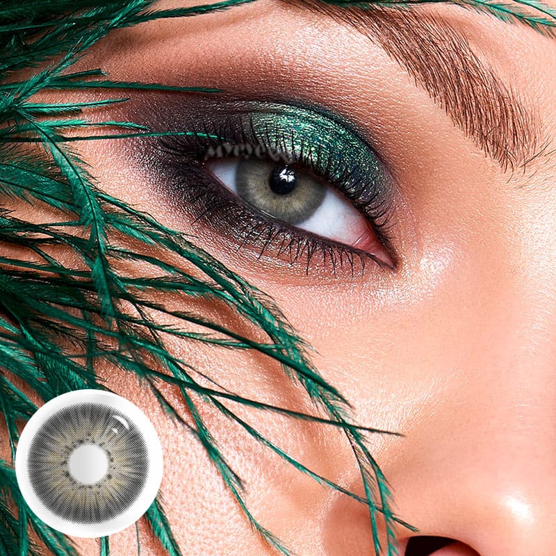 MYEYEBB New York III Grey Prescription Colored Contact Lenses - image 3