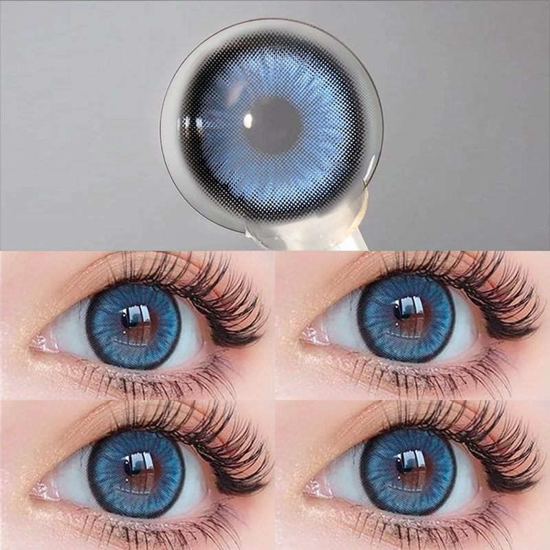 MYEYEBB Norko Blue Prescription Colored Contact Lenses - image 3