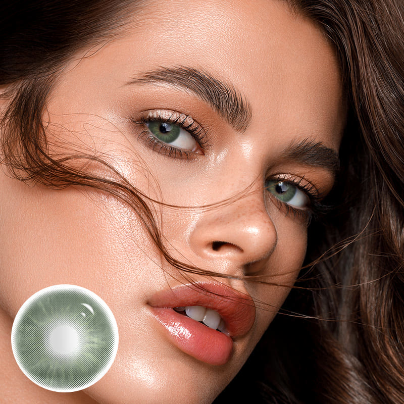 MYEYEBB Eros Green Prescription Colored Contact Lenses - image 2