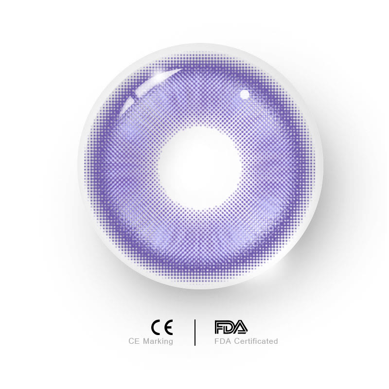 MYEYEBB Magic Coral Blue Violet Prescription Colored Contact Lenses - image 6