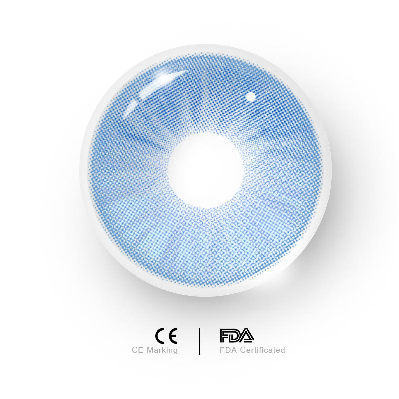 MYEYEBB Iceberg Blue Prescription Colored Contact Lenses - image 5