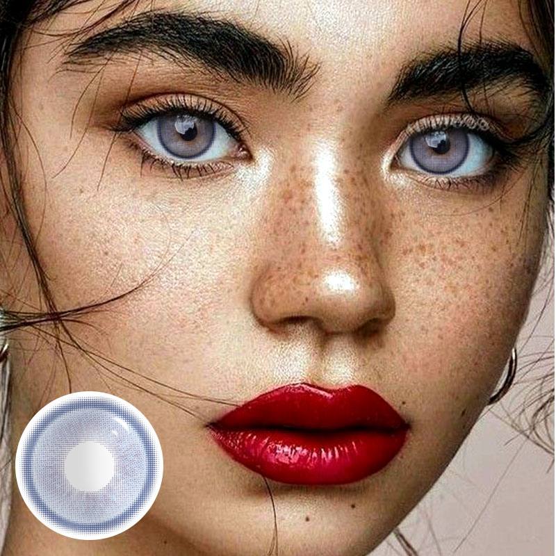 MYEYEBB Genshin Moon Blue Prescription Colored Contact Lenses - image 5