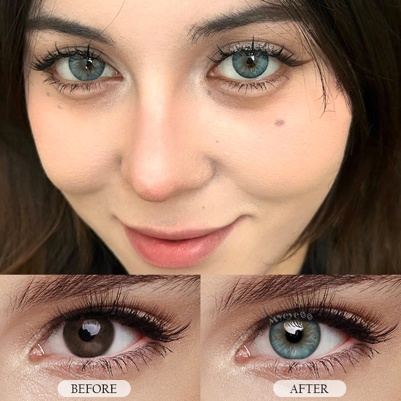 MYEYEBB Western Blue Colored Contact Lenses - image 4