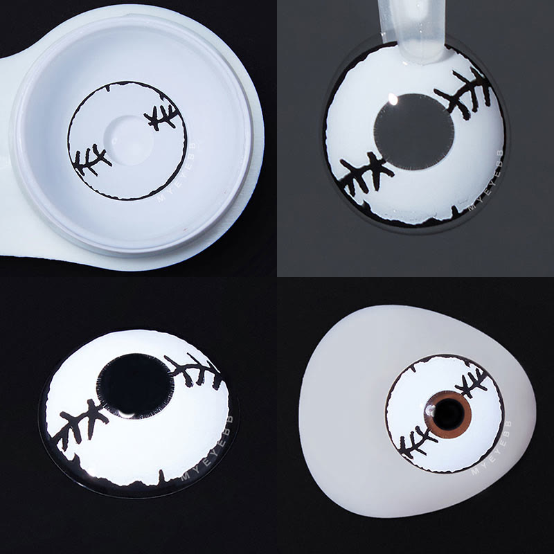 MYEYEBB Stitched Mummy Prescription Cosplay Colored Contact Lenses - image 6