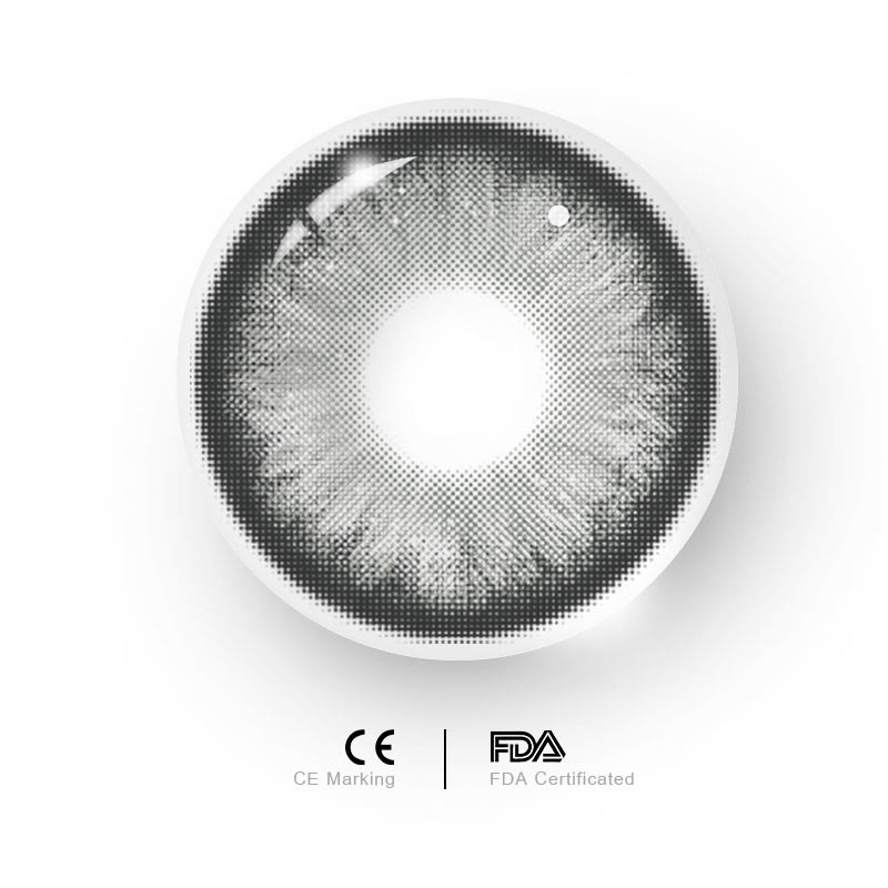 MYEYEBB Pearlescent Grey Prescription Colored Contact Lenses - image 6