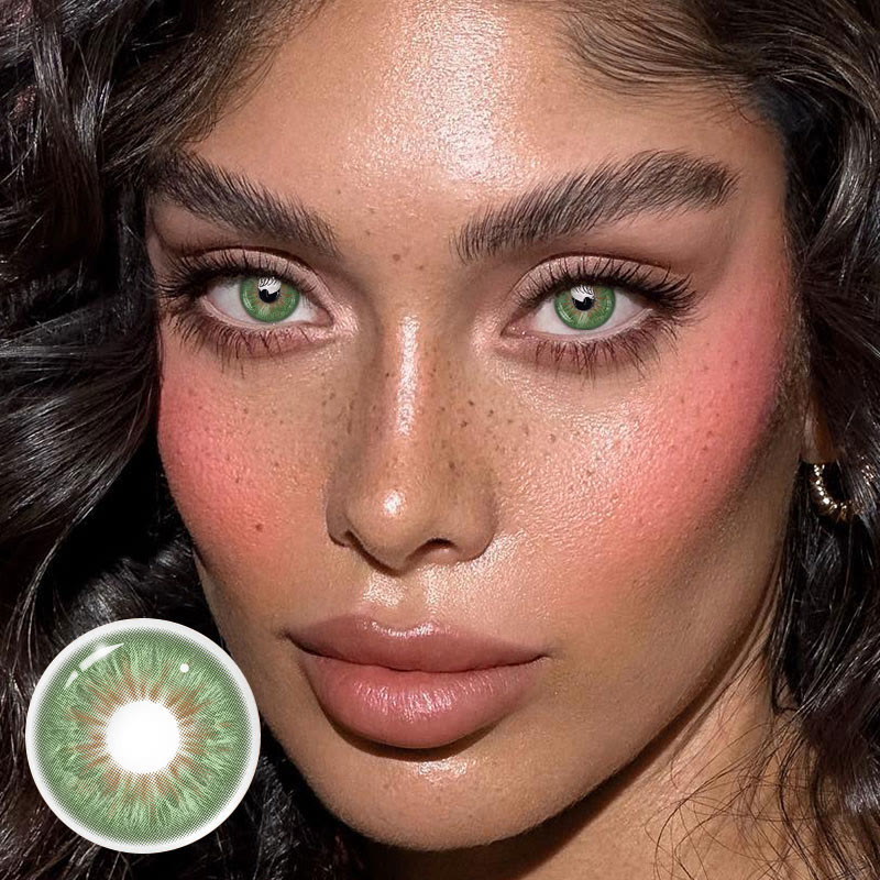 MYEYEBB Crush Green Prescription Colored Contact Lenses - image 2