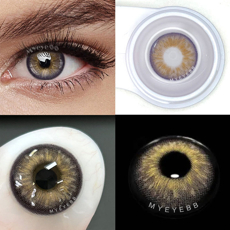 MYEYEBB Sicilian Brown Prescription Colored Contact Lenses - image 4